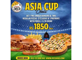 Pizza 363 Offers Asia Cup Deal 8 For Rs.1850/-